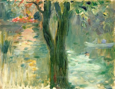 Tramonto sul lago, Bois de Boulogne, 1894 da Berthe Morisot